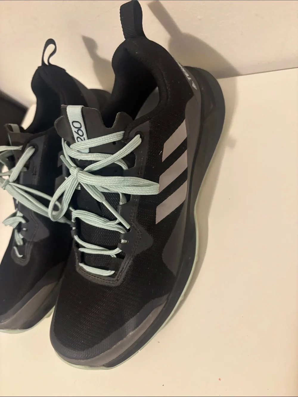 adidas Black & Mint Green Athletic Sneakers